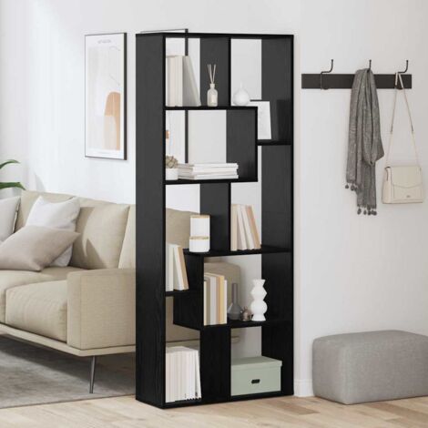 Estantería Roble negro 67 x 25 x 161.5 cm Madera contrachapada vidaXL