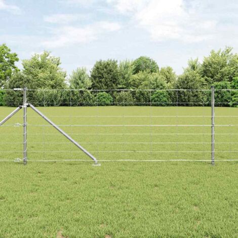 Valla de alambre soldado con picos 25 x 0,8 m Acero Galvanizado vidaXL (1/5)