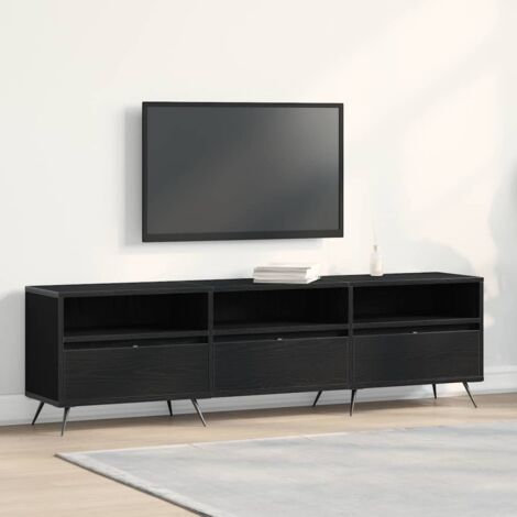 Gabinete de TV Roble negro 150 x 30 x 44,5 cm vidaXL