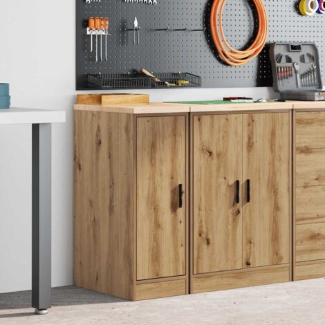 vidaXL Armario de almacenamiento para garaje Artisan Oak 30x51x85 cm