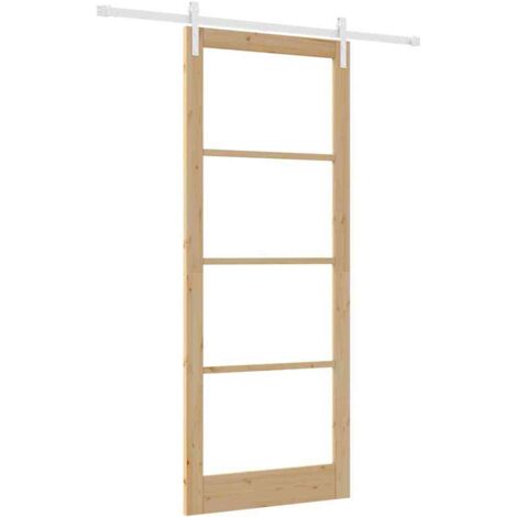 Puerta deslizante ORKDAL Marrón 93 x 232 cm vidaXL