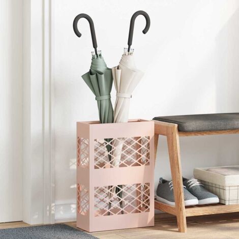 Soporte para sombrilla Rosa 28 x 12 x 41 cm Metal vidaXL