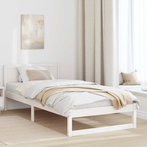 Estructura de cama 90 x 190 cm Madera de pino macizo vidaXL (1/5)