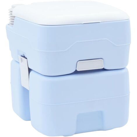 Inodoro Portátil para Camping Azul 41,5 x 36,5 x 42 cm vidaXL