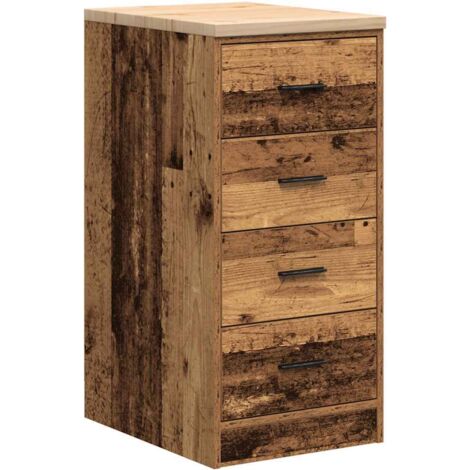 Armario garaje madera vieja 40x51x85 cm Madera maciza de pino vidaXL