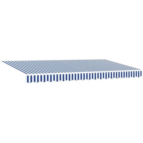 Tela de recambio para toldo Azul y blanco 400 x 200 cm Lona vidaXL