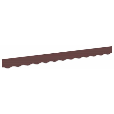 Valance de toldo Marrón 2.3 x 0.2 m Lona vidaXL