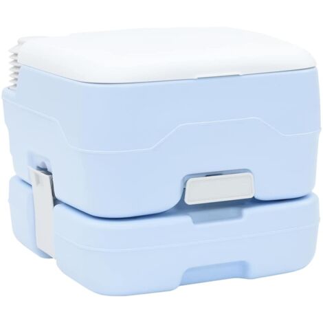 Inodoro Portátil para Camping Azul 41,5 x 36,5 x 30 cm vidaXL