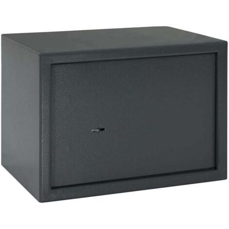 Caja Fuerte con cerradura Gris 25 x 35 x 25 cm Acero vidaXL