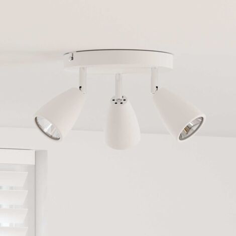 Foco de techo Blanco 19 x 19 x 14.5 cm Acero vidaXL (1/5)