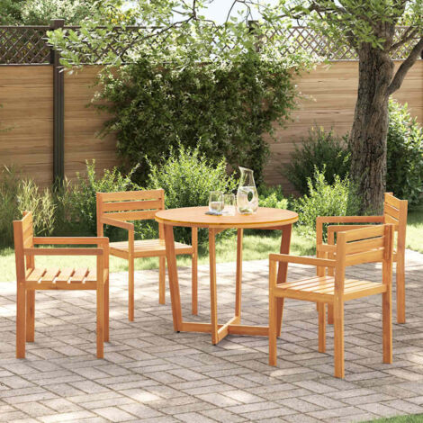 Sillas de jardín 4 unidades 50x53x80 cm Madera maciza Acacia vidaXL