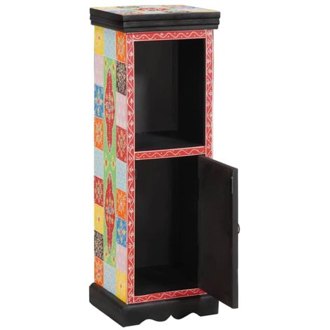 Cómoda Multicolor 30 x 30 x 90 cm Madera maciza de Mango vidaXL (1/5)