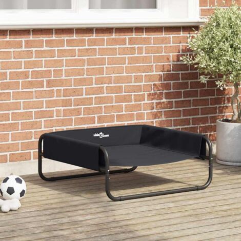 Cama para perro Negro ML Tela Oxford y Acero vidaXL
