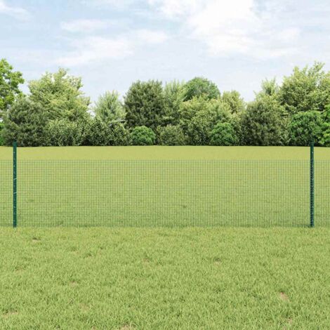 Valla de alambre soldado con poste 10 x 0,5 m (An x Al) vidaXL