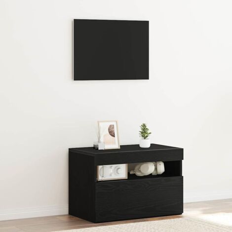 Armario de Noche Roble negro 60 x 35 x 40 cm vidaXL