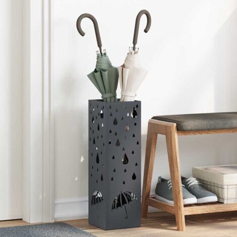 Soporte para sombrilla Antracita 15.5 x 15.5 x 49 cm Metal vidaXL