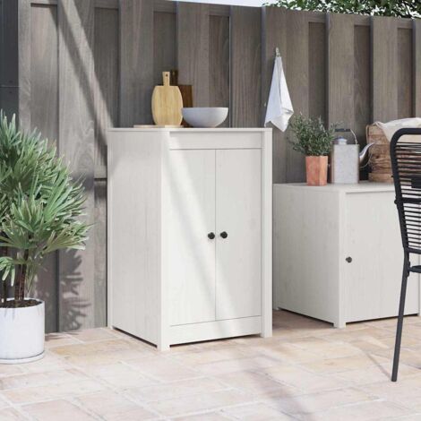 Puerta de cocina Blanco 50 x 9 x 82 cm Madera maciza de Pino vidaXL