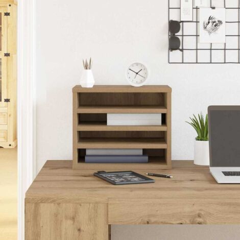 Organizador de Escritorio Roble artisan 36 x 26 x 29.5 cm vidaXL