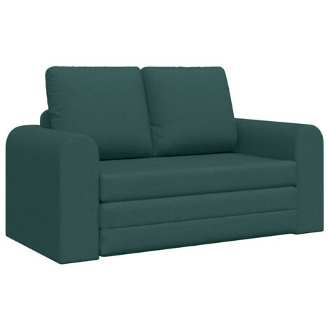 Sofá cama 60cm Verde oscuro tela vidaXL (1/5)