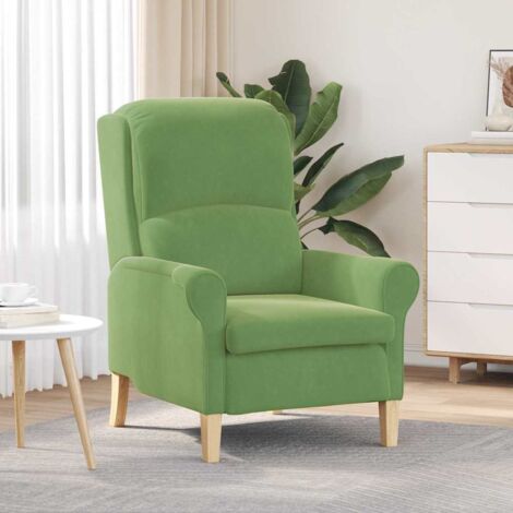 sillón Verde claro Terciopelo vidaXL (1/5)