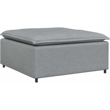 Sofá modular con reposapiés, gris claro, 100 x 100 x 48 cm vidaXL (1/5)