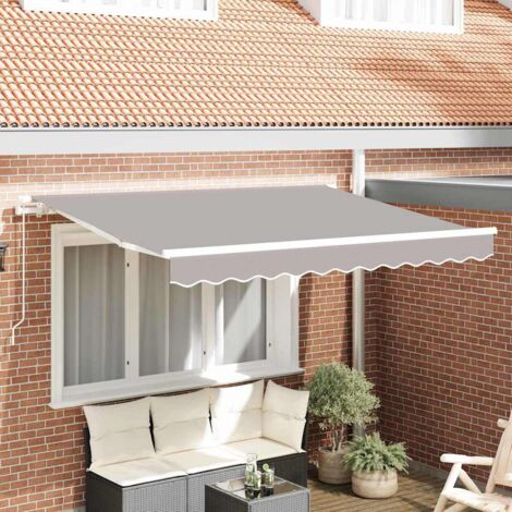 Tela de recambio para toldo Gris claro 350 x 200 cm Lona vidaXL