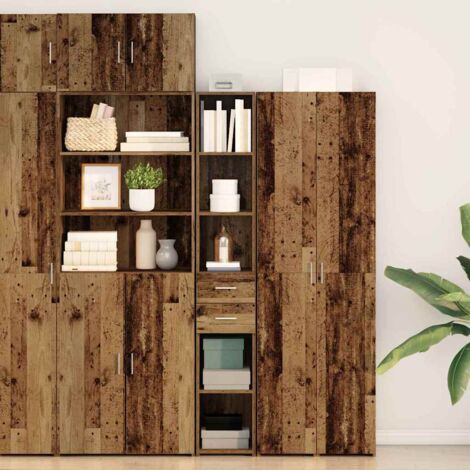 Alacena Madera vieja 30 x 42.5 x 185 cm Madera contrachapada vidaXL
