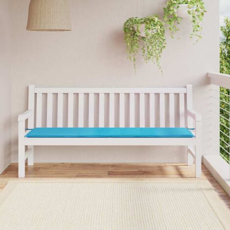 Cojín de banco de jardín Tuquesa 180 x 50 x 4 cm Tela Oxford vidaXL