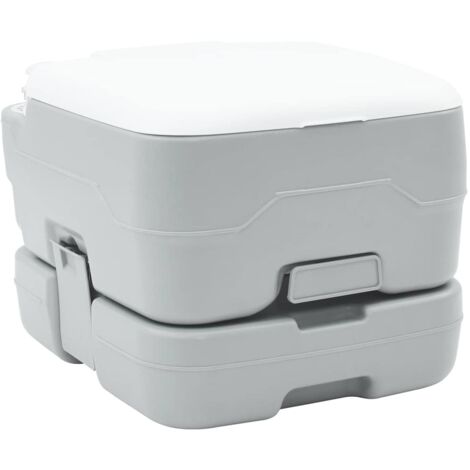 vidaXL Inodoro portátil camping tanque agua limpia y residuos 10 L