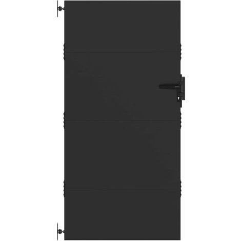 Puerta de jardín Negro 105 x 175 cm vidaXL
