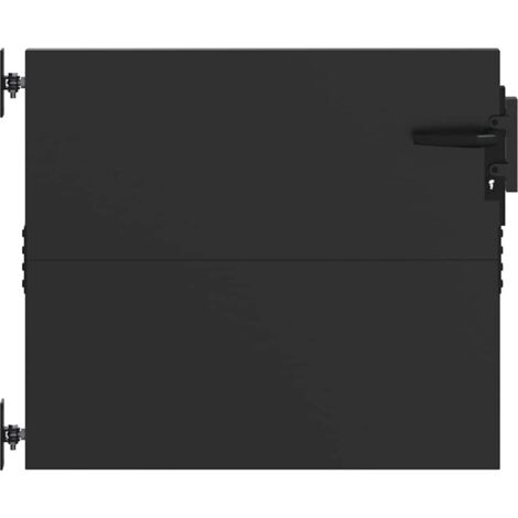 Puerta de jardín Negro 105 x 100 cm vidaXL