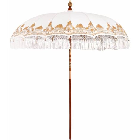 Parasol Balinés Crema (210-220) x 260 cm vidaXL (1/5)