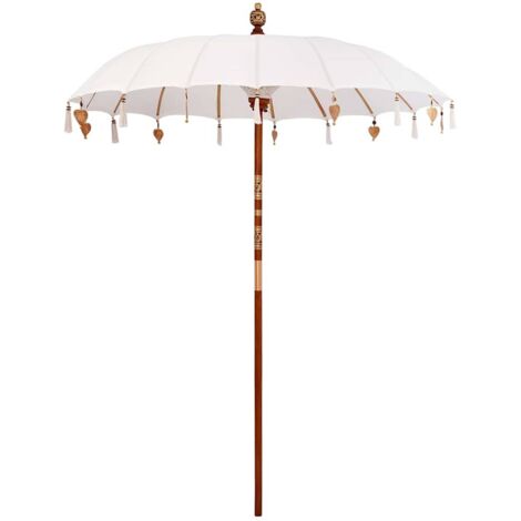 Parasol Balinés Crema (180-190) x 260 cm vidaXL (1/5)