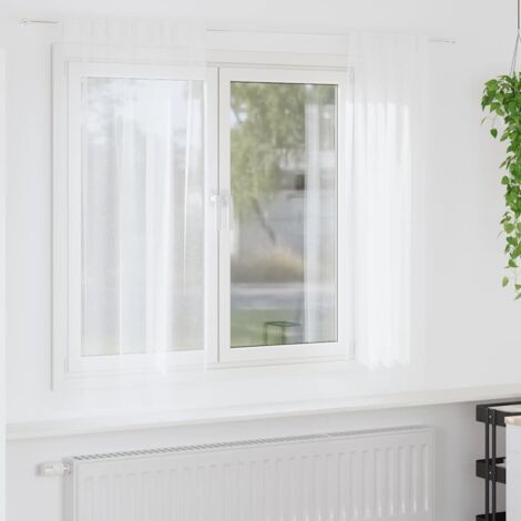 Cortina de Voilé con cortinas 2 pcs 140x175cm Poliéster vidaXL