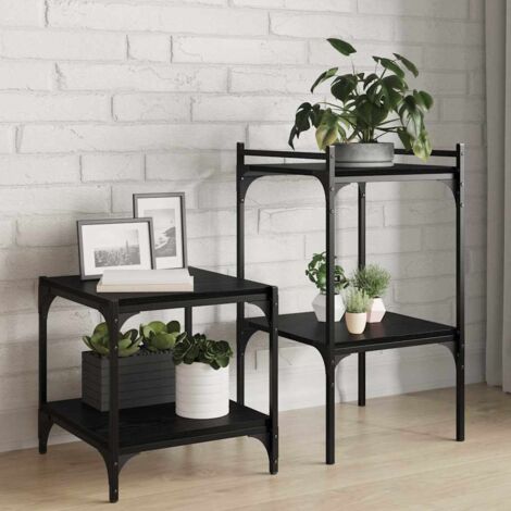 Tableros de estantería - 4 pcs, roble negro, 40x40x1.5 cm, fabricados en madera engineered. vidaXL
