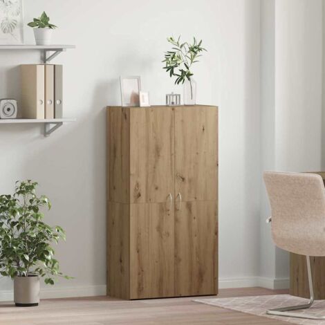Gabinete de oficina con estante Roble artisan 60 x 32 x 115 cm vidaXL