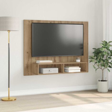 Mueble de TV de Pared Roble artisan 120 x 23.5 x 90 cm vidaXL