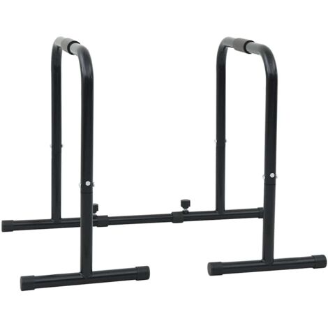 Barra de Dips Manual Negro 116 x 66 x 74.5 cm vidaXL
