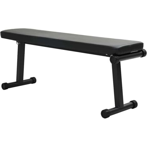 Banco de Pesas Plegable Manual Negro 109 x 29 x 42 cm Acero vidaXL (1/5)