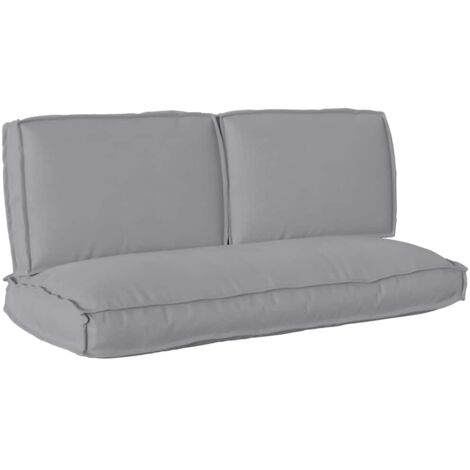 Juego de cojines de paleta 3 pcs Gris 120 x 50 x 12 cm vidaXL (1/5)