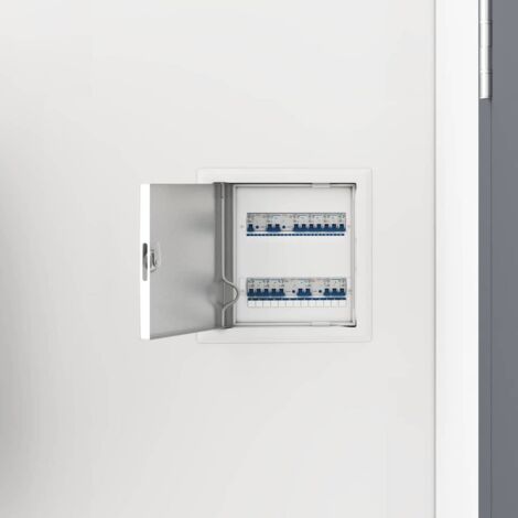 Panel de acceso 2 pcs Blanco 20 x 20 cm Acero vidaXL