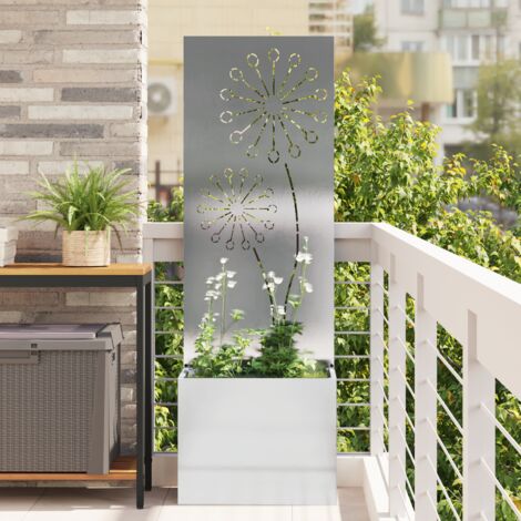 Pantalla de Privacidad para Jardín Calado Plata 50 x 140 cm vidaXL