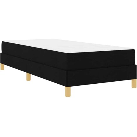 Cama tipo Box Spring con colchón Negro 90 x 190 cm tela vidaXL (1/5)