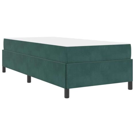 Estructura de cama con colchón Verde oscuro 80 x 200 cm tela vidaXL (1/5)