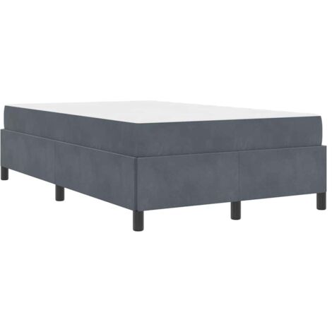 Estructura de cama con colchón Gris oscuro 120 x 200 cm tela vidaXL (1/5)