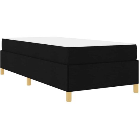 Estructura de cama con colchón Negro 90 x 190 cm tela vidaXL (1/5)