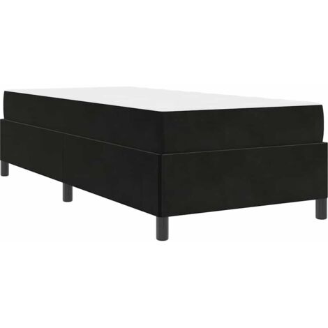 Estructura de cama con colchón Negro 90 x 200 cm tela vidaXL (1/5)
