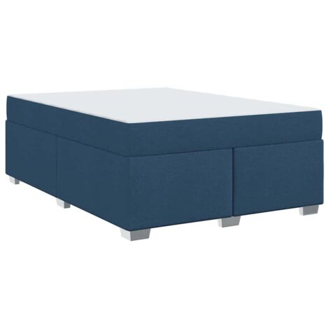 Estructura de cama Azul 160 x 200 cm tela vidaXL (1/5)