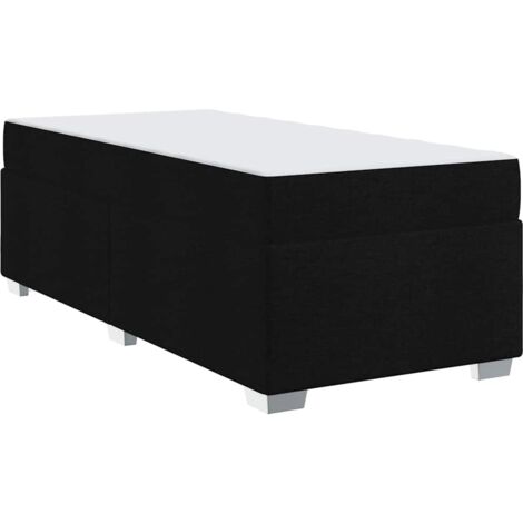 Estructura de cama con colchón Negro 90 x 190 cm tela vidaXL (1/5)