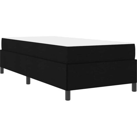 Cama tipo Box Spring Negro 90 x 200 cm tela vidaXL (1/5)